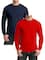 Galaxy by Harvic Long Sleeve Crew Neck Men's T-Shirt 2 Pack